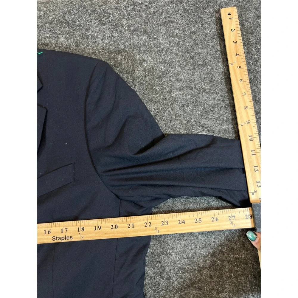 Brooks Brothers Brooksease Navy Wool Loro Piana Blazer Gold Buttons Mens 42R
